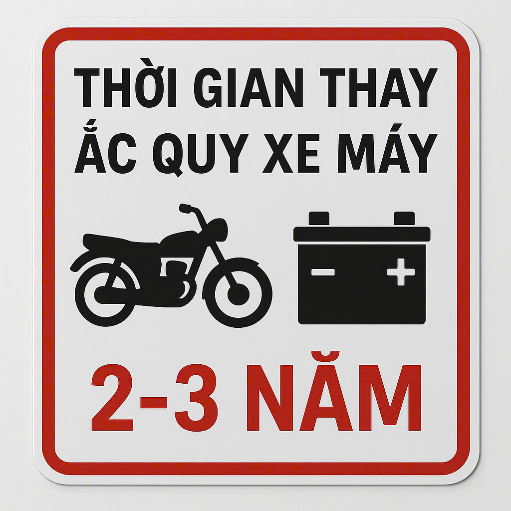 Bao lâu phải thay ắc quy xe máy